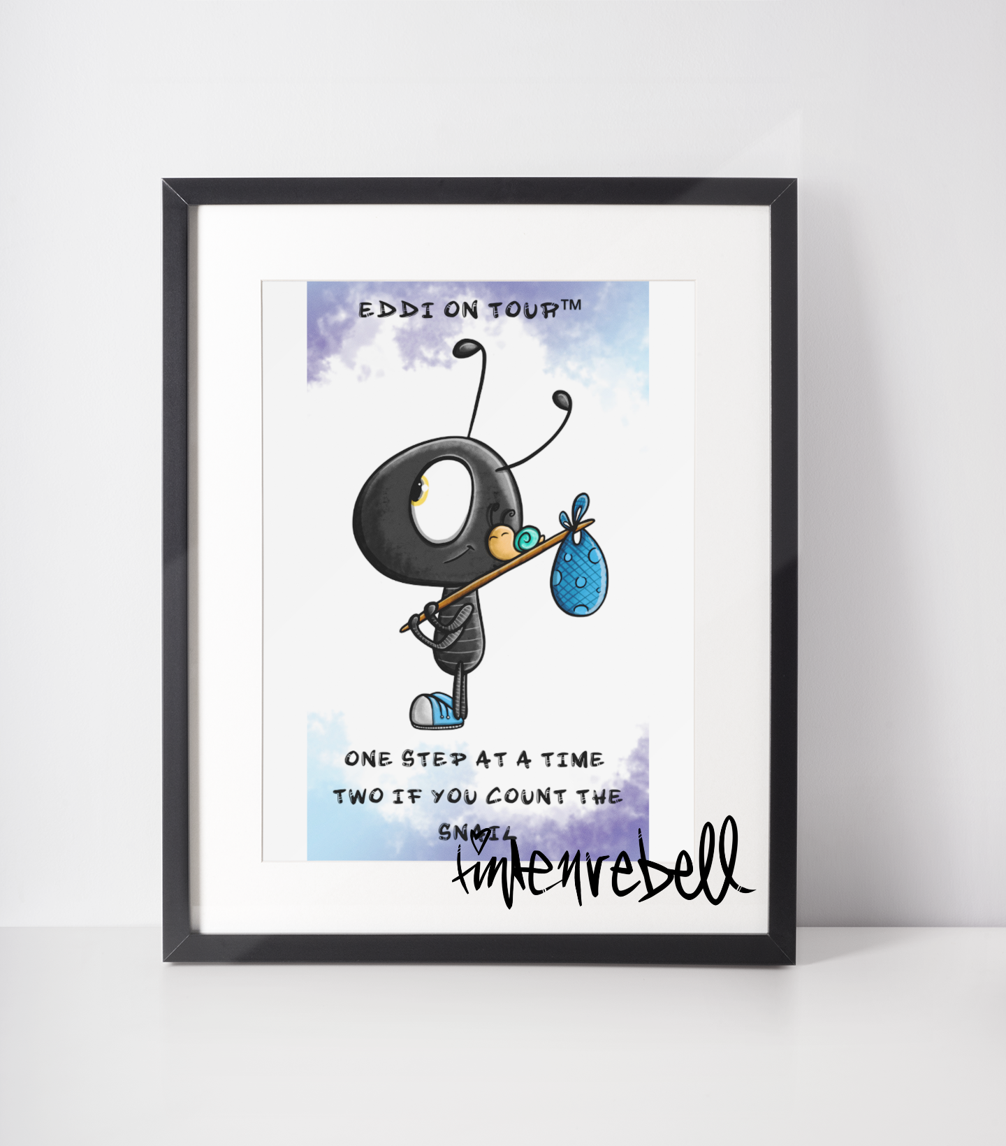 "Sip Happens – 20oz Tumbler" Thermobecher Design *Edi on Tour* blue Customizable