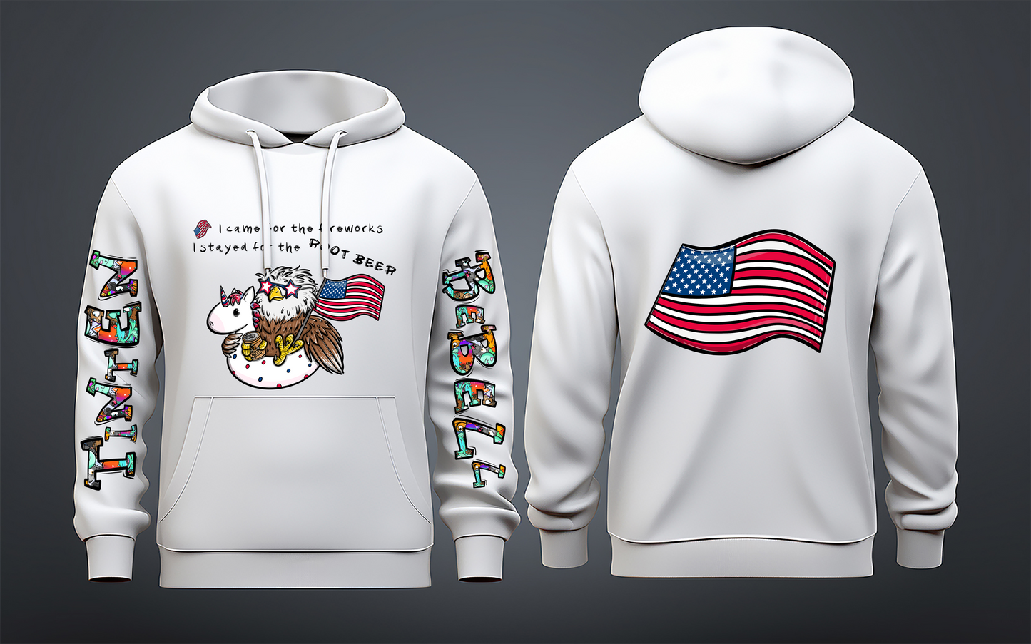 Freedom Fred™ – Limited 4th of July 2025 Edition Hoodie Adult