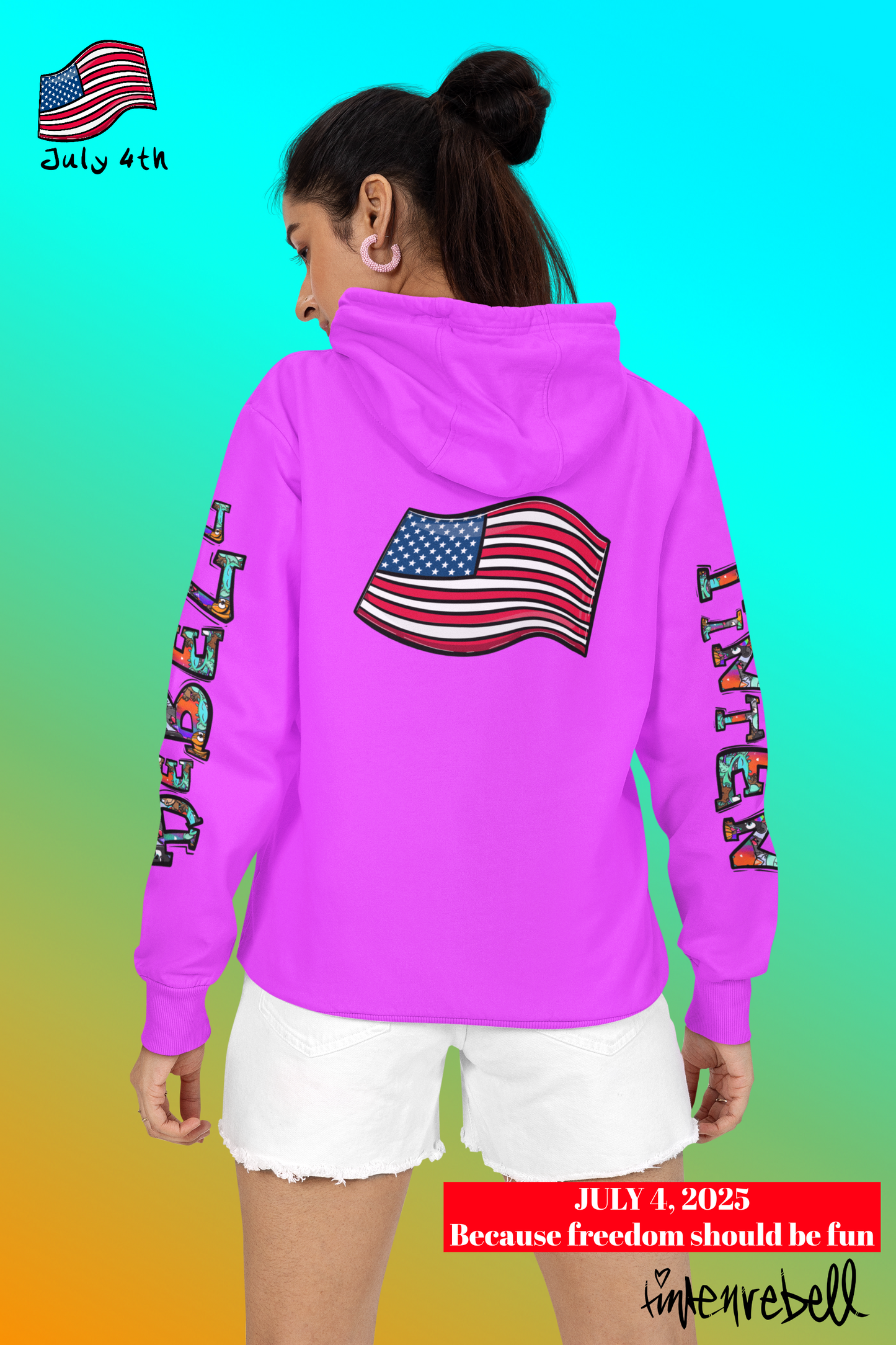 Freedom Fred™ – Limited 4th of July 2025 Edition Hoodie Adult