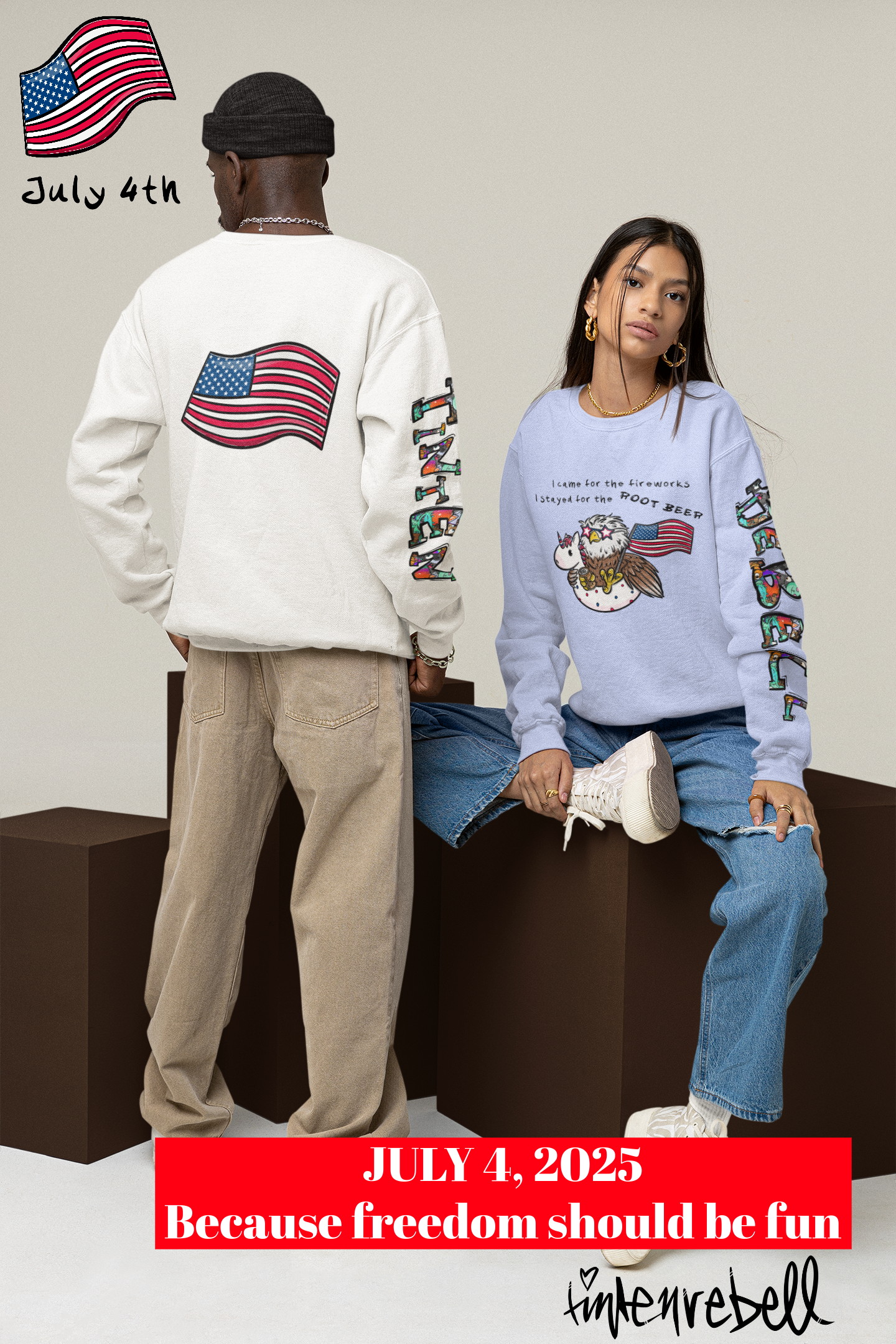 Freedom Fred™ – Limited 4th of July 2025 Edition Hoodie Adult