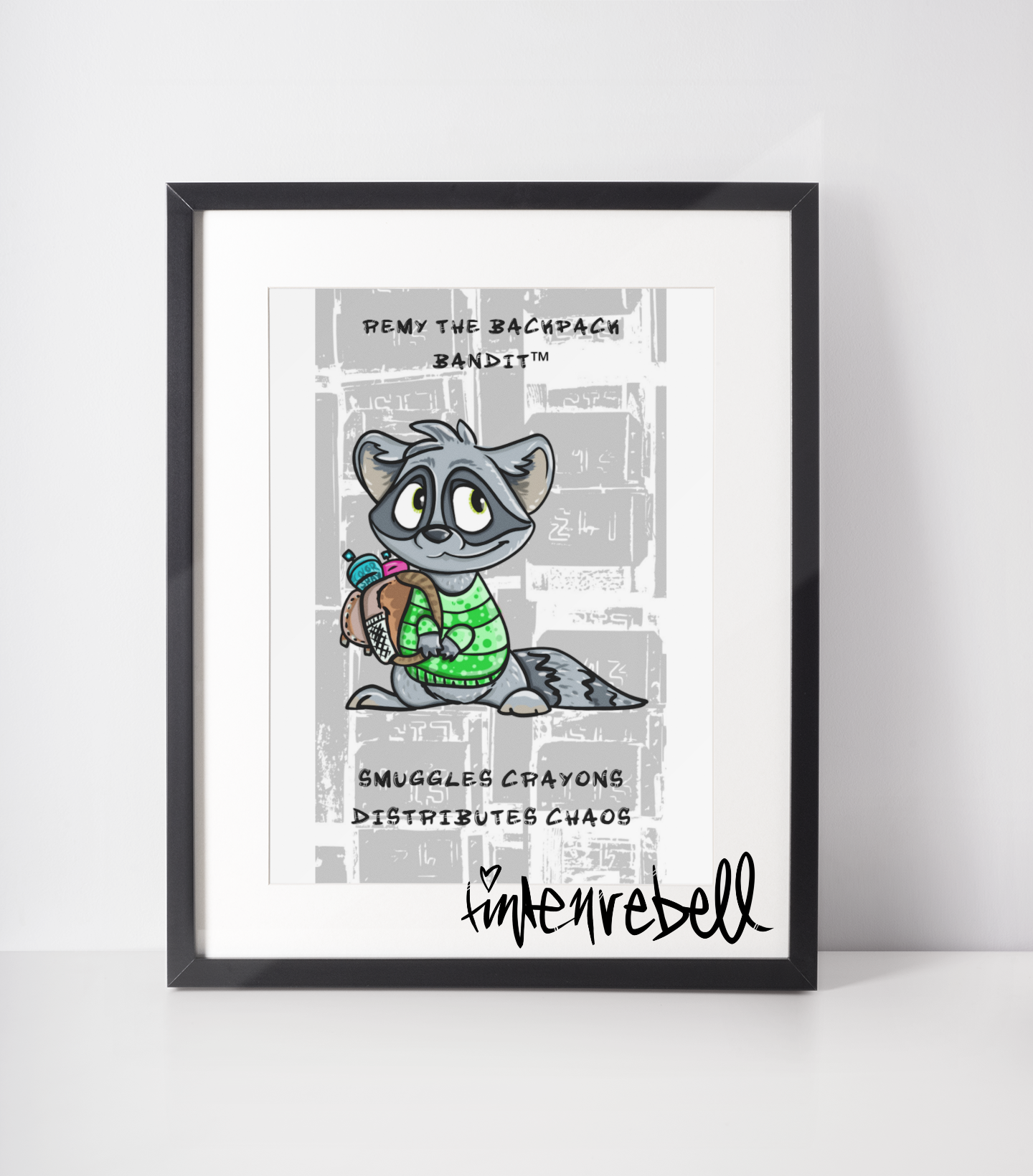 *BackPack Bandit* ☕️ Ceramic Mug, (11oz) Customizable