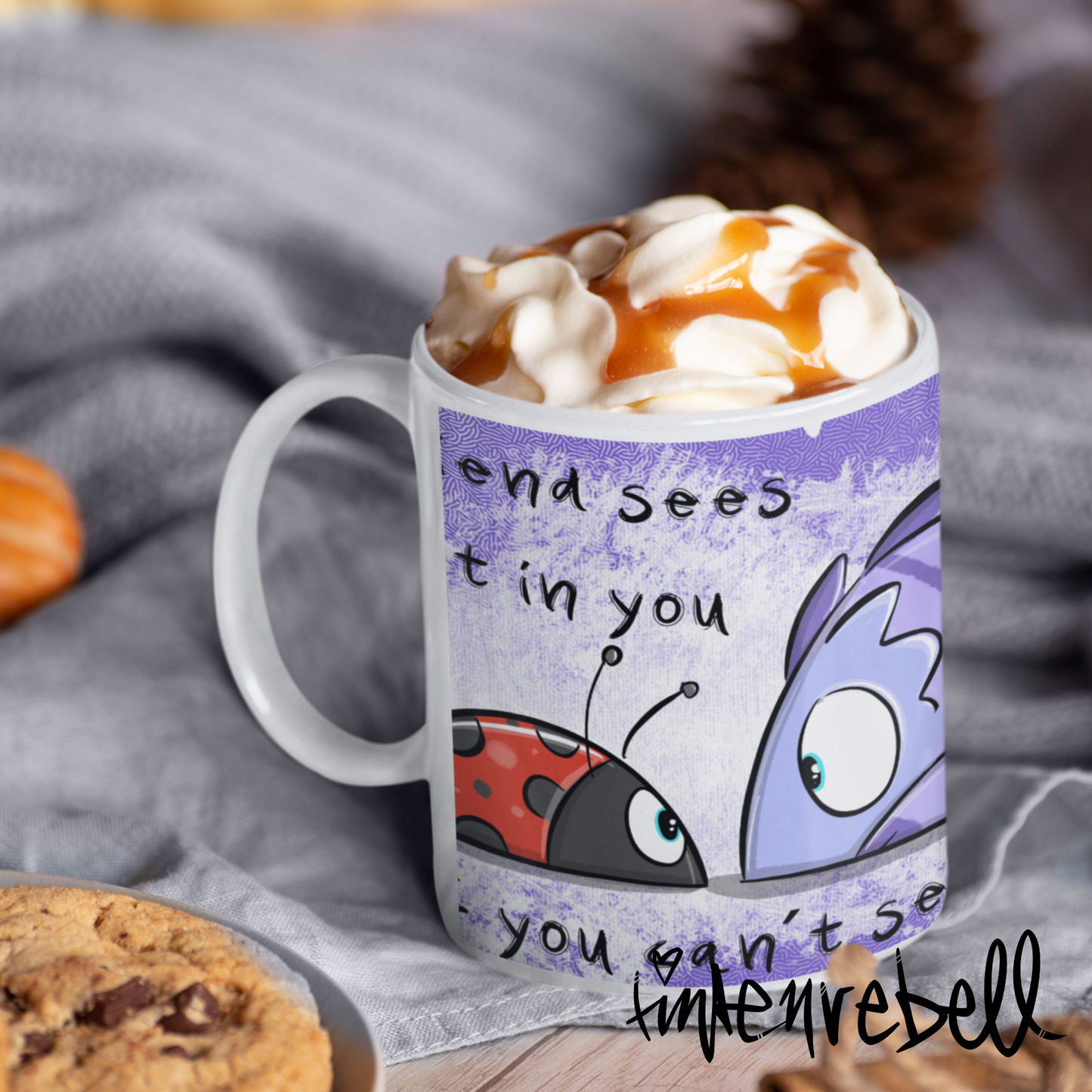 *True Friend* ☕️ Ceramic Mug, (11oz) Customizable