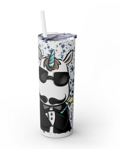 "Sip Happens – 20oz Tumbler" Design *Unicorn Agent* Customizable