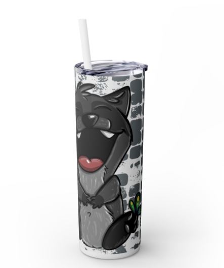 "Sip Happens – 20oz Tumbler" Design *Be Happy* Customizable