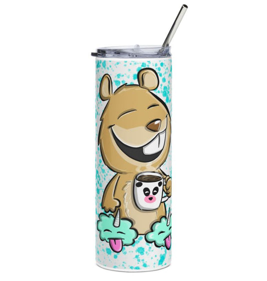 "Sip Happens – 20oz Tumbler" Thermobecher Design *Snugmo Questionable Life*  Customizable
