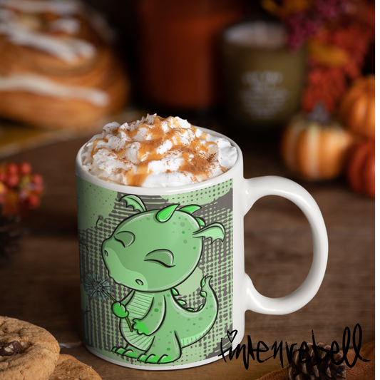 *Dandelion* ☕️ Ceramic Mug, (11oz) Customizable