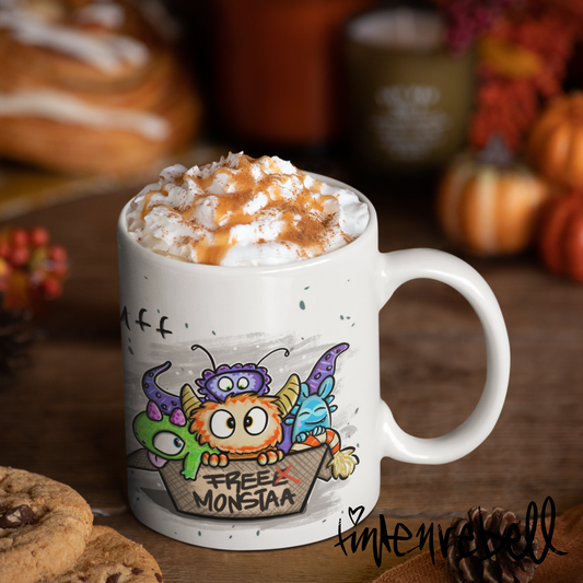 *Dreams are not for boxes* ☕️ Ceramic Mug, (11oz)  Customizable