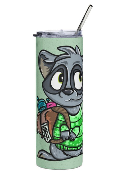 "Sip Happens – 20oz Tumbler" Thermobecher Design *BackPack Bandit*  Customizable