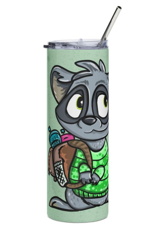 "Sip Happens – 20oz Tumbler" Thermobecher Design *BackPack Bandit*  Customizable