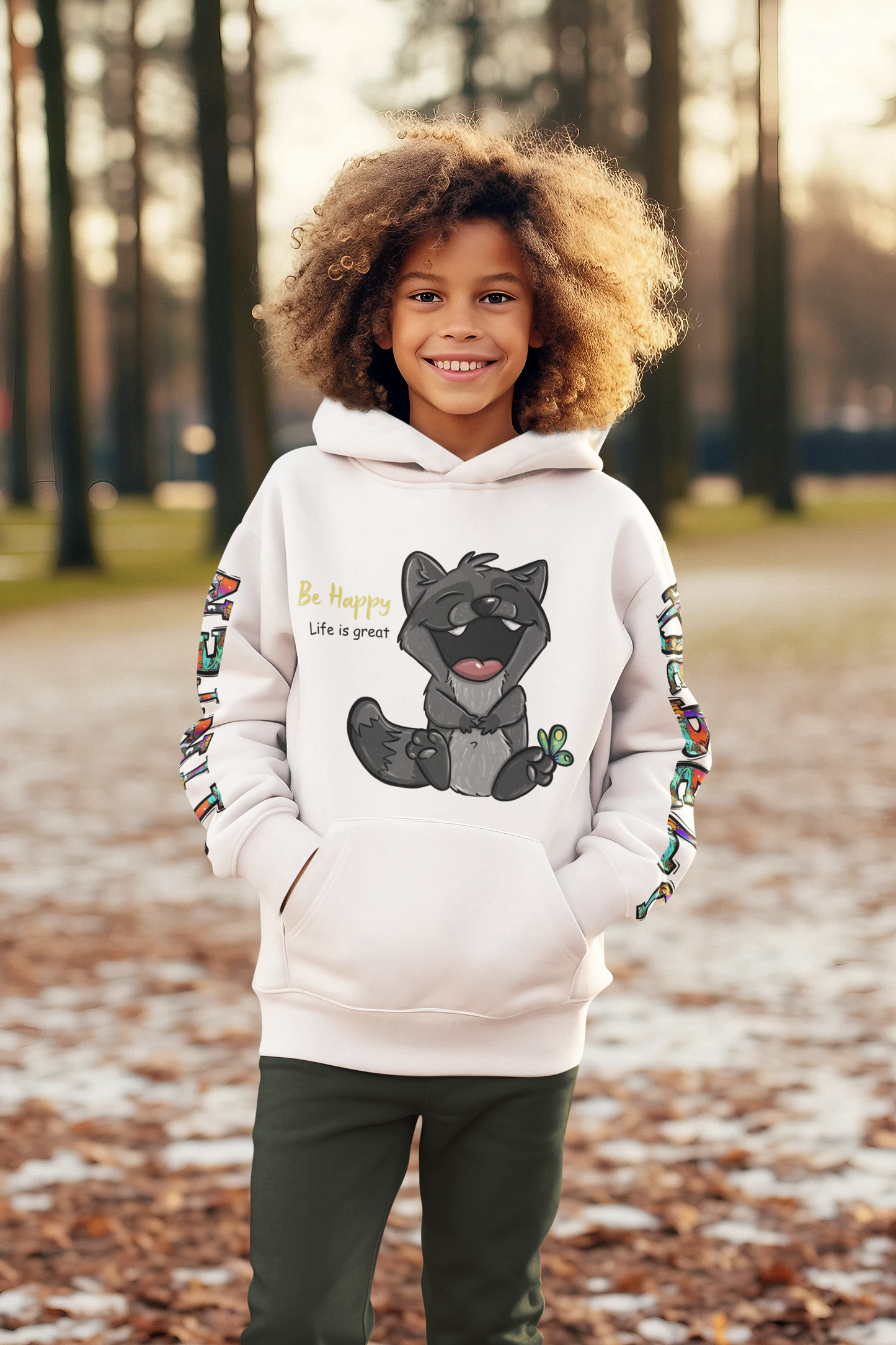 Bee happy Elias Gigglebear™ –  Hoodie Kids