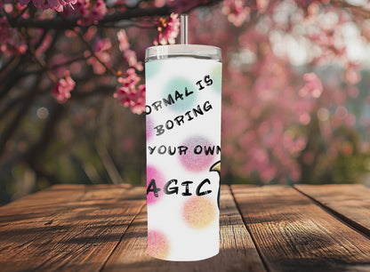 "Sip Happens – 20oz Tumbler" Thermobecher Design *Be your own magic*  Customizable