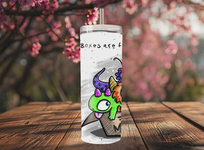 "Sip Happens – 20oz Tumbler" Thermobecher Design *Free Monstaa*  Customizable