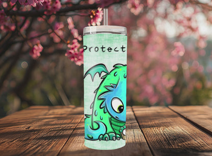 "Sip Happens – 20oz Tumbler" Thermobecher Design *Protect your heart*  Customizable
