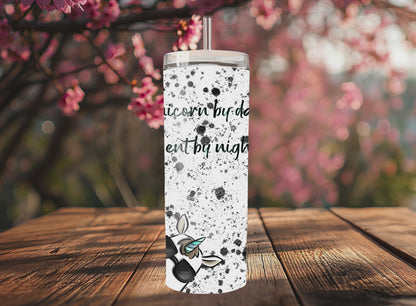 "Sip Happens – 20oz Tumbler" Design *Unicorn Agent* Customizable